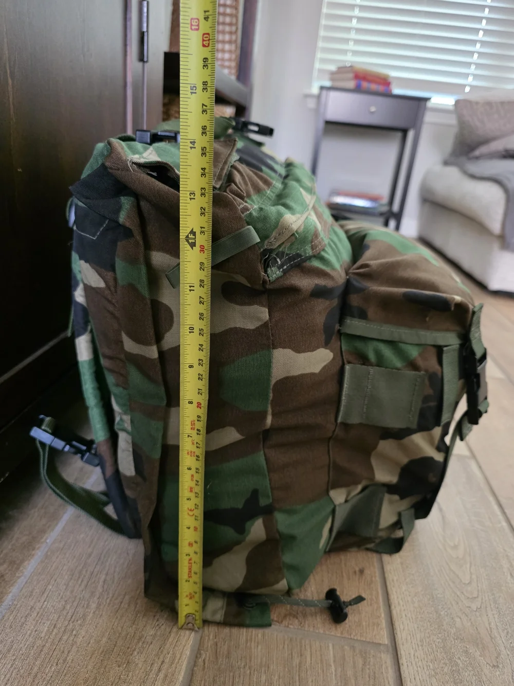 Military-Style Camouflage Rucksack Pack - Green Combat Patrol Pack